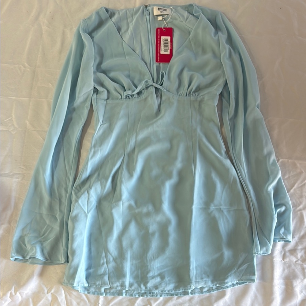 Beginning Boutique Light Blue Mini Dress